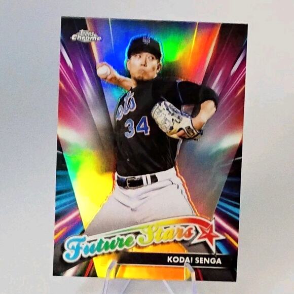 2024 Topps Chrome - Future Stars Kodai Senga #FS-9 REFRACTOR - Picture 7 of 7